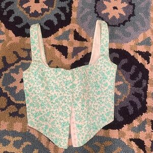 Zara Floral Corset style tank top